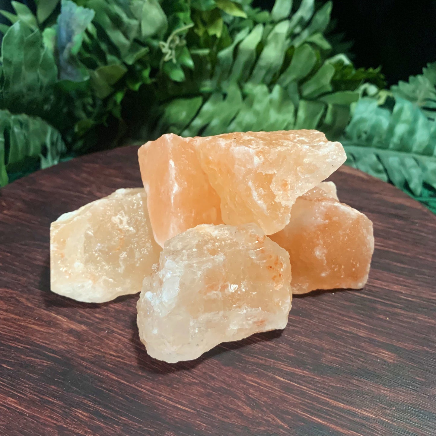 Natural Himalayan salt chunk close up 2