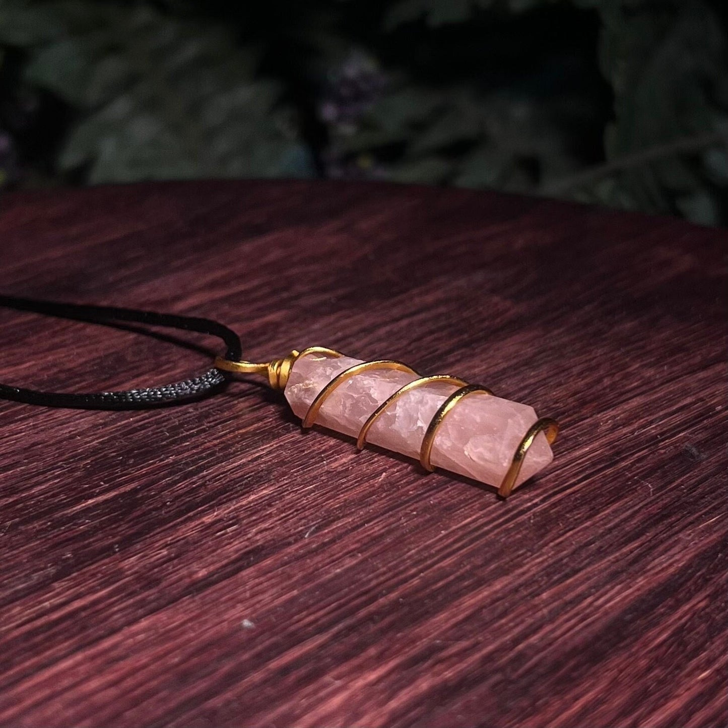 Rose Quartz Pendant Necklace