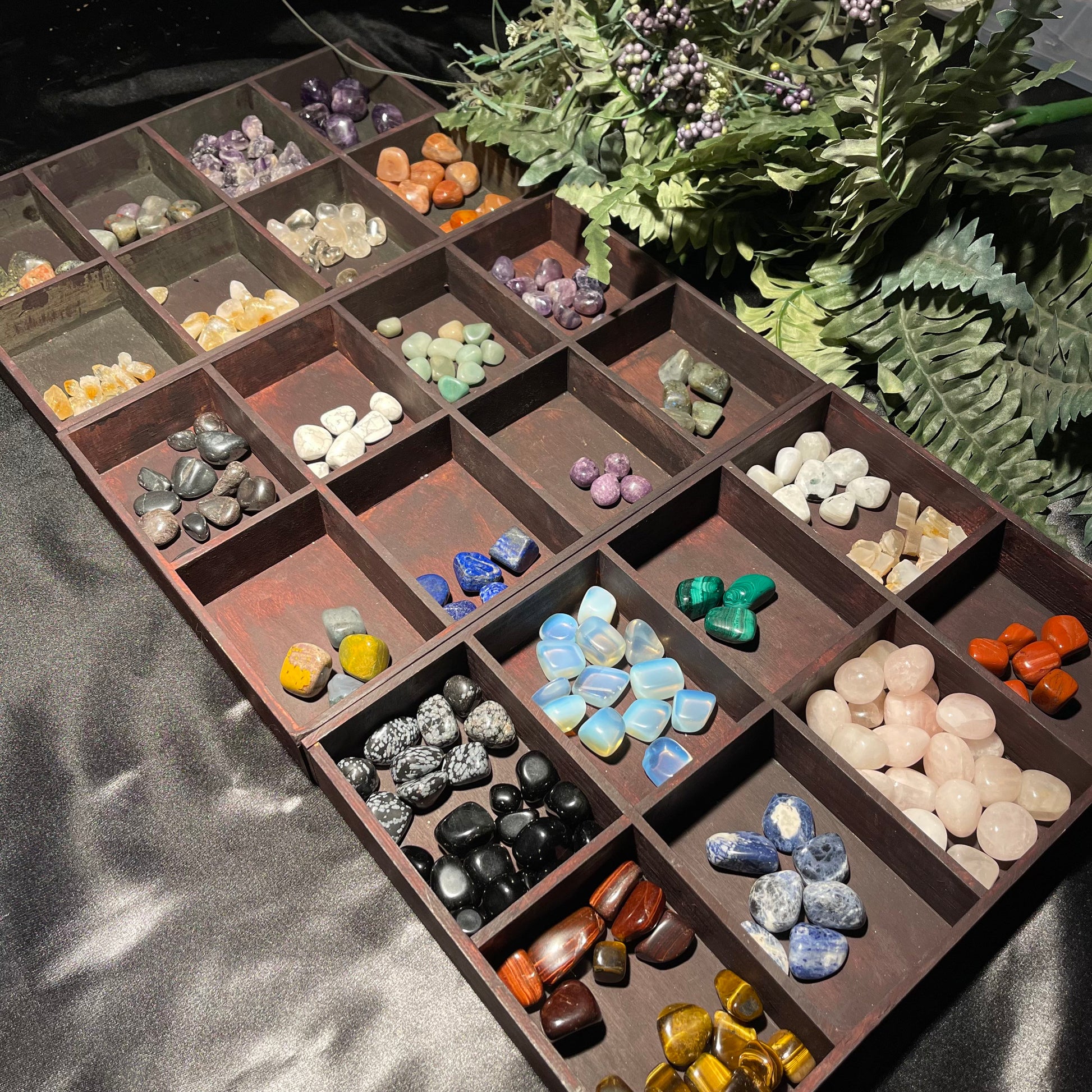raw amethyst | raw citrine | tumbled citrine | carnelian | sodalite | moonstone | moss agate | Lapis lazuli | snowflake Obsidian | Green Aventurine | Lepidolite | Rose Quartz | Howlite | Dragon Bloodstone | Hematite | BloodStone | Moss Agate | Fluorite | Clear Quartz | Black Obsidian | Branded Carnelian