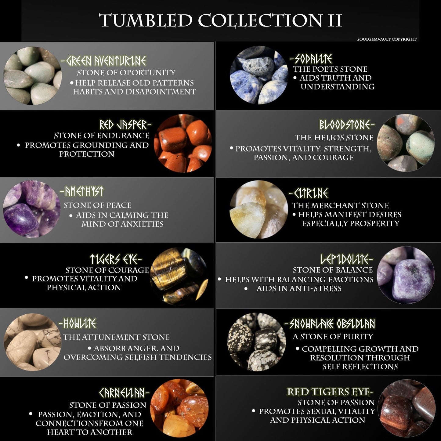 Tumbled Crystal/Gemstone | Pick your own