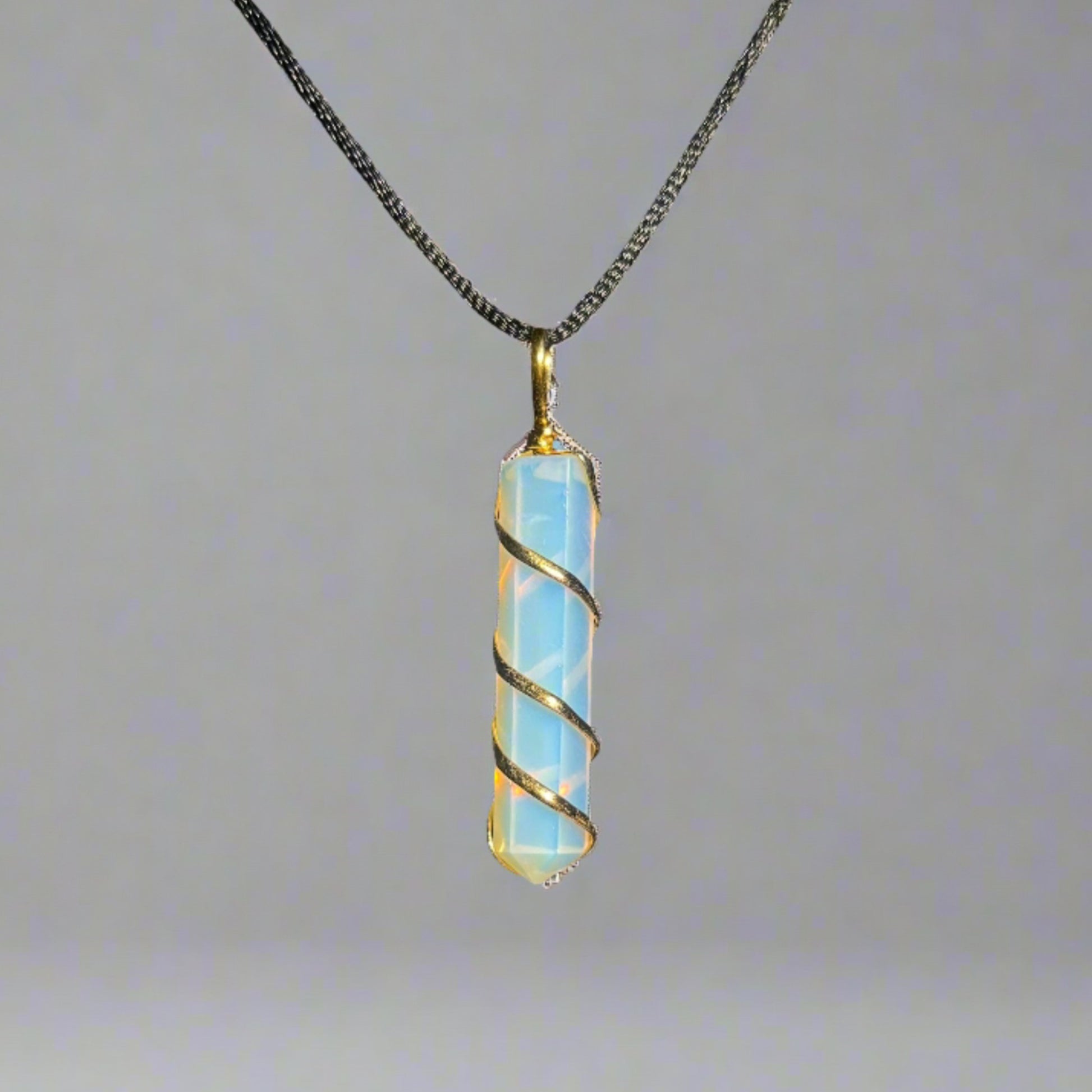 Opalite Pendant Necklace close up