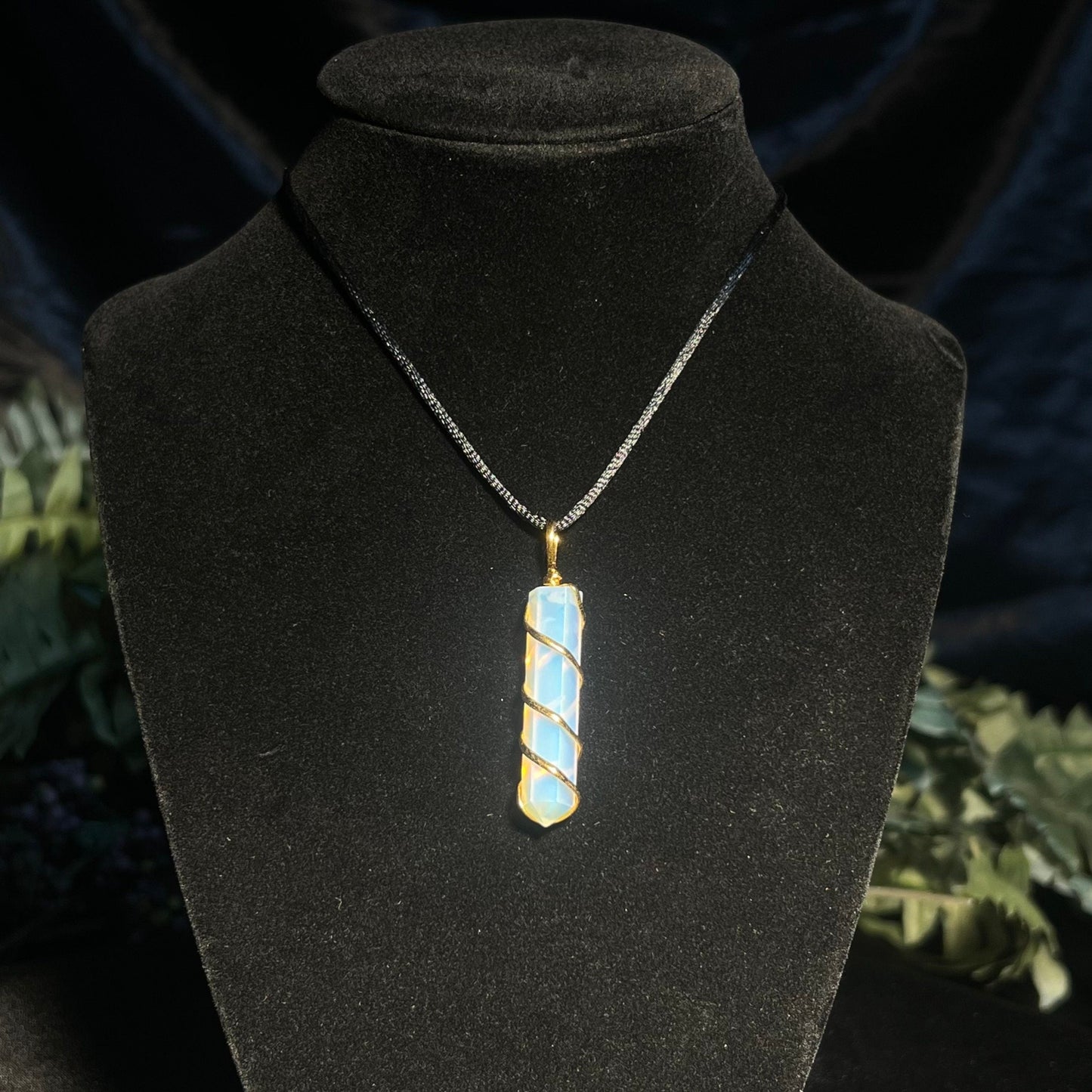 Opalite Pendant Necklace adjustable